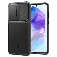 Husa Samsung Galaxy A55 5G - Spigen Optik Armor - Black Husa Samsung Galaxy A55 5G - Spigen Optik Armor - Black