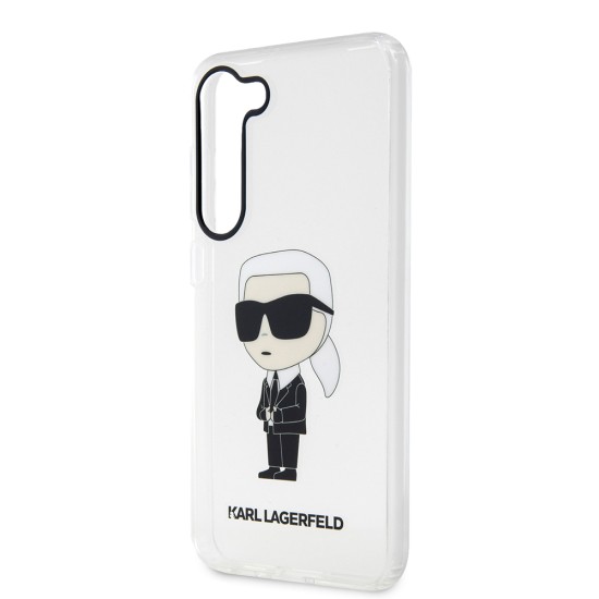 Husa Samsung Galaxy S23 - Karl Lagerfeld Hardcase Transparent (KLHCS23SHNIKTCT) - Ikonik Karl Lagerfeld