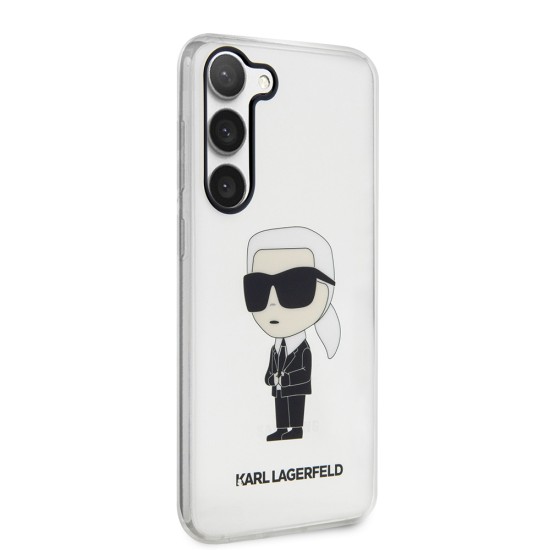 Husa Samsung Galaxy S23 - Karl Lagerfeld Hardcase Transparent (KLHCS23SHNIKTCT) - Ikonik Karl Lagerfeld