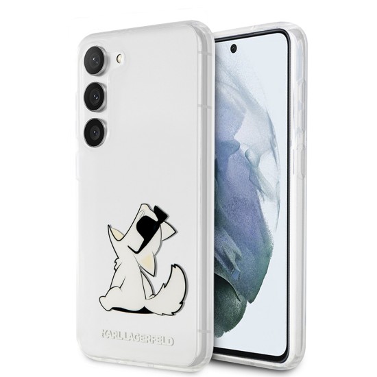 Husa Samsung Galaxy S23 Plus - Karl Lagerfeld Hardcase Transparent (KLHCS23MCFNRC) - Choupette Fun