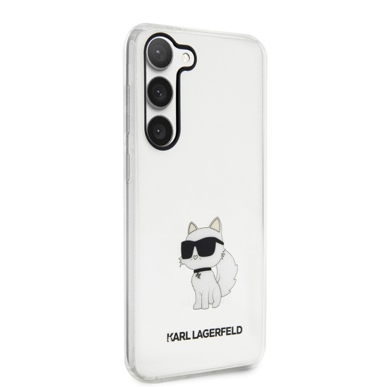 Husa Samsung Galaxy S23 Plus - Karl Lagerfeld Hardcase Transparent (KLHCS23MHNCHTCT) - Ikonik Choupette