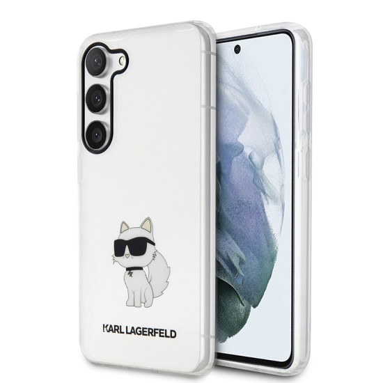 Husa Samsung Galaxy S23 Plus - Karl Lagerfeld Hardcase Transparent (KLHCS23MHNCHTCT) - Ikonik Choupette