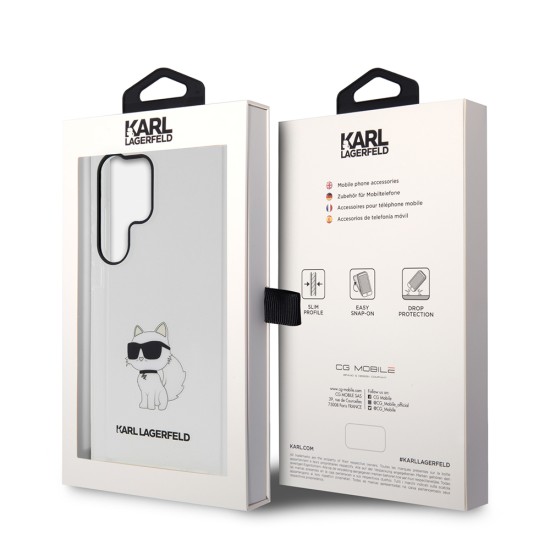 Husa Samsung Galaxy S23 Ultra - Karl Lagerfeld Hardcase Transparent (KLHCS23LHNCHTCT) - Ikonik Choupette