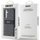 Husa Samsung Galaxy S24 - DKNY Leather Mono Stripe & Metal Logo (DKHCS24SPRTHSLK) - Black