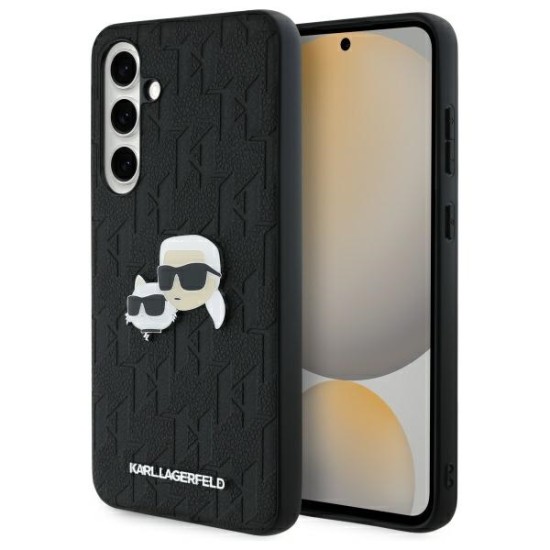 Husa Samsung Galaxy S24 FE - Karl Lagerfeld Hardcase Leather (KLHCS24FEPGKLKCPK) - Monogram Karl&Chaoupette Head Pin Husa Samsung Galaxy S24 FE - Karl Lagerfeld Hardcase Leather (KLHCS24FEPGKLKCPK) - Monogram Karl&Chaoupette Head Pin