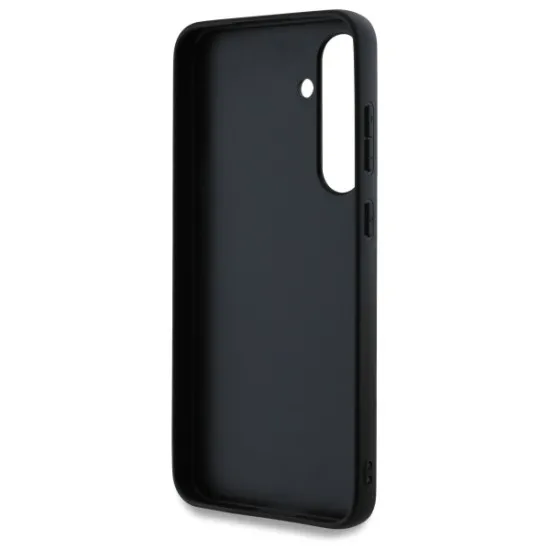 Husa Samsung Galaxy S24 FE - Karl Lagerfeld Hardcase Leather (KLHCS24FEPGKLKCPK) - Monogram Karl&Chaoupette Head Pin