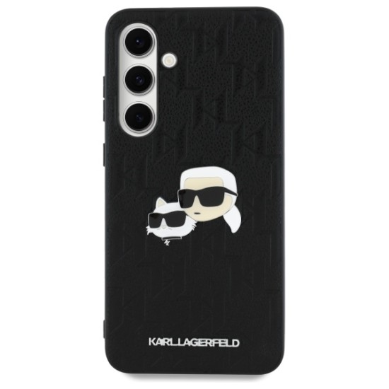 Husa Samsung Galaxy S24 FE - Karl Lagerfeld Hardcase Leather (KLHCS24FEPGKLKCPK) - Monogram Karl&Chaoupette Head Pin Husa Samsung Galaxy S24 FE - Karl Lagerfeld Hardcase Leather (KLHCS24FEPGKLKCPK) - Monogram Karl&Chaoupette Head Pin