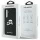 Husa Samsung Galaxy S24 FE - Karl Lagerfeld Hardcase Leather (KLHCS24FEPGKLKCPK) - Monogram Karl&Chaoupette Head Pin