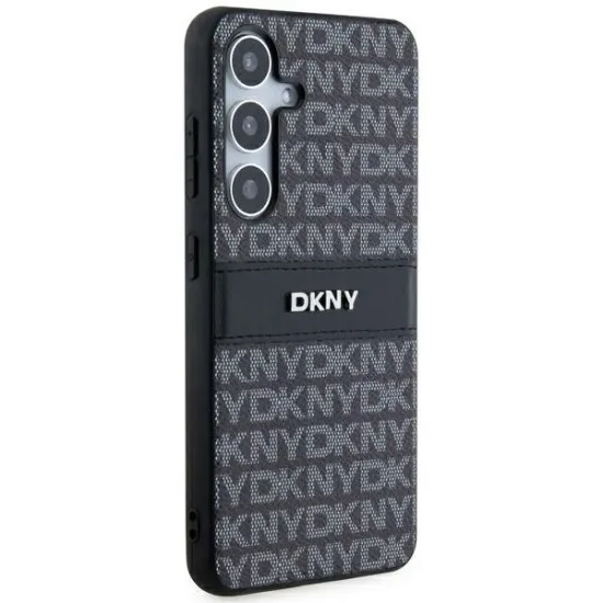 Husa Samsung Galaxy S24 Plus - DKNY Leather Mono Stripe & Metal Logo (DKHCS24MPRTHSLK) - Black Husa Samsung Galaxy S24 Plus - DKNY Leather Mono Stripe & Metal Logo (DKHCS24MPRTHSLK) - Black