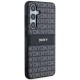 Husa Samsung Galaxy S24 Plus - DKNY Leather Mono Stripe & Metal Logo (DKHCS24MPRTHSLK) - Black