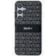 Husa Samsung Galaxy S24 Plus - DKNY Leather Mono Stripe & Metal Logo (DKHCS24MPRTHSLK) - Black