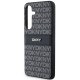 Husa Samsung Galaxy S24 Plus - DKNY Leather Mono Stripe & Metal Logo (DKHCS24MPRTHSLK) - Black