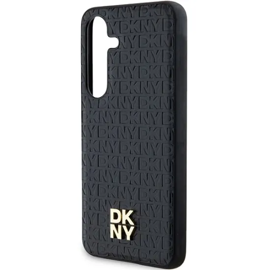 Husa Samsung Galaxy S24 Plus - DKNY Leather Pattern Metal Logo MagSafe (DKHMS24MPSHRPSK) - Black Husa Samsung Galaxy S24 Plus - DKNY Leather Pattern Metal Logo MagSafe (DKHMS24MPSHRPSK) - Black