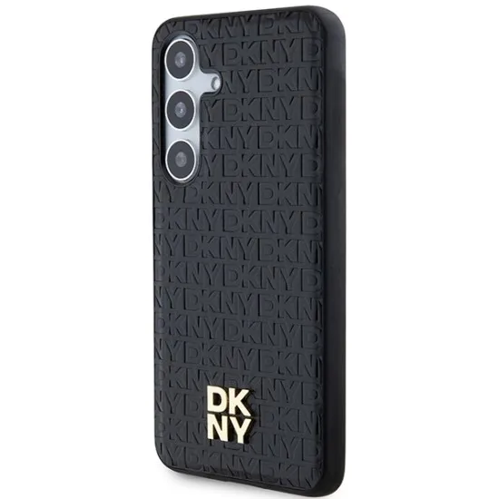 Husa Samsung Galaxy S24 Plus - DKNY Leather Pattern Metal Logo MagSafe (DKHMS24MPSHRPSK) - Black Husa Samsung Galaxy S24 Plus - DKNY Leather Pattern Metal Logo MagSafe (DKHMS24MPSHRPSK) - Black