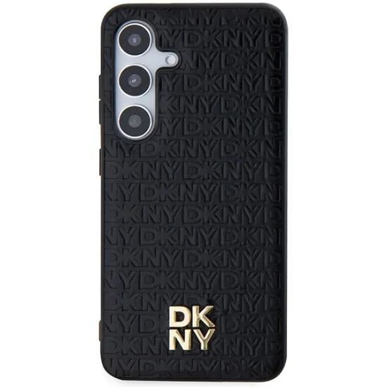 Husa Samsung Galaxy S24 Plus - DKNY Leather Pattern Metal Logo MagSafe (DKHMS24MPSHRPSK) - Black Husa Samsung Galaxy S24 Plus - DKNY Leather Pattern Metal Logo MagSafe (DKHMS24MPSHRPSK) - Black