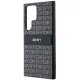 Husa Samsung Galaxy S24 Ultra - DKNY Leather Mono Stripe & Metal Logo (DKHCS24LPRTHSLK) - Black