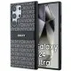 Husa Samsung Galaxy S24 Ultra - DKNY Leather Mono Stripe & Metal Logo (DKHCS24LPRTHSLK) - Black