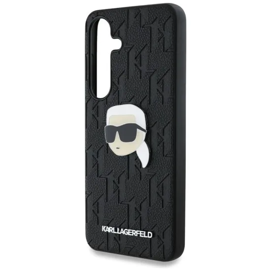 Husa Samsung Galaxy S25 - Karl Lagerfeld Hardcase Monogram Leather (KLHCS25SPGKLKIPK) - Karl Head Pin Husa Samsung Galaxy S25 - Karl Lagerfeld Hardcase Monogram Leather (KLHCS25SPGKLKIPK) - Karl Head Pin