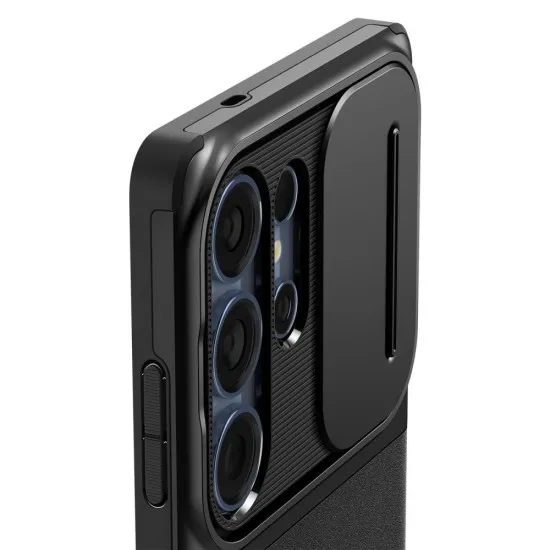 Husa Samsung Galaxy S25 Ultra - Spigen Optik Armor - Black Husa Samsung Galaxy S25 Ultra - Spigen Optik Armor - Black