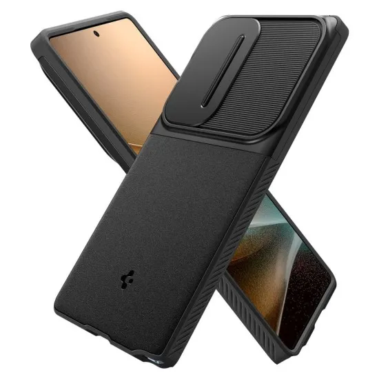 Husa Samsung Galaxy S25 Ultra - Spigen Optik Armor - Black Husa Samsung Galaxy S25 Ultra - Spigen Optik Armor - Black