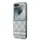 Husa Samsung Galaxy Z Flip6 - DKNY Leather Chequered Pattern Printed Stripes (DKHCZF6PCPTSSE) - Beige Husa Samsung Galaxy Z Flip6 - DKNY Leather Chequered Pattern Printed Stripes (DKHCZF6PCPTSSE) - Beige