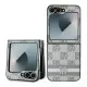 Husa Samsung Galaxy Z Flip6 - DKNY Leather Chequered Pattern Printed Stripes (DKHCZF6PCPTSSE) - Beige Husa Samsung Galaxy Z Flip6 - DKNY Leather Chequered Pattern Printed Stripes (DKHCZF6PCPTSSE) - Beige