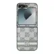 Husa Samsung Galaxy Z Flip6 - DKNY Leather Chequered Pattern Printed Stripes (DKHCZF6PCPTSSE) - Beige Husa Samsung Galaxy Z Flip6 - DKNY Leather Chequered Pattern Printed Stripes (DKHCZF6PCPTSSE) - Beige