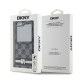 Husa Samsung Galaxy Z Flip6 - DKNY Leather Chequered Pattern Printed Stripes (DKHCZF6PCPTSSK) - Black