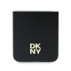 Husa Samsung Galaxy Z Flip6 - DKNY Leather Metal Stack Logo (DKHCZF6PSMCSLK) - Black