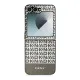 Husa Samsung Galaxy Z Flip6 - DKNY Leather Repeat Pattern Bottom Stripe (DKHCZF6PSOSPW) - Brown Husa Samsung Galaxy Z Flip6 - DKNY Leather Repeat Pattern Bottom Stripe (DKHCZF6PSOSPW) - Brown