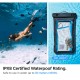 Husa universala pentru telefon (set 2) - Spigen Waterproof Case A601 - Black