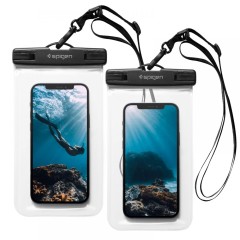 Husa universala pentru telefon (set 2) - Spigen Waterproof Case A601 - Clear Husa universala pentru telefon (set 2) - Spigen Waterproof Case A601 - Clear