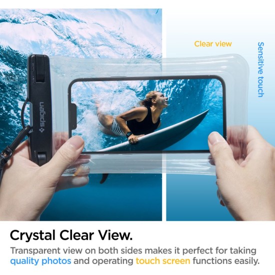 Husa universala pentru telefon (set 2) - Spigen Waterproof Case A610 - Clear