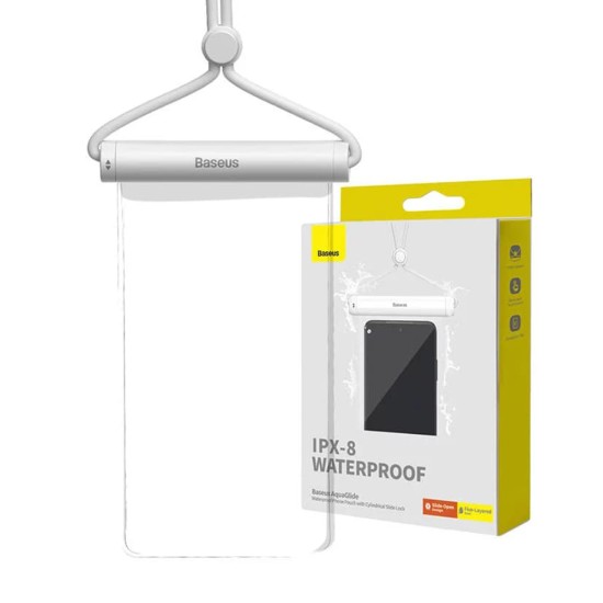 Husa Waterproof IPX8 pentru Telefon 7.2 - Baseus (P60263701213-00) - Moon White