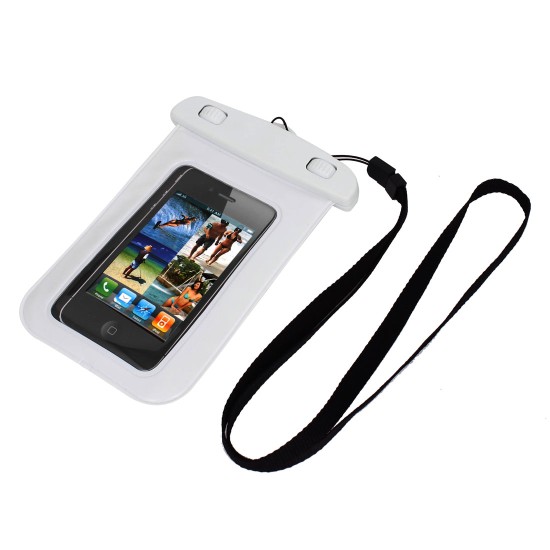 Husa Waterproof pentru Telefon 6 inch - Usams Bag (US-YD007) - White