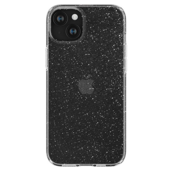 Huse pentru iPhone 15 - Spigen Liquid Crystal Glitter - Crystal Quartz