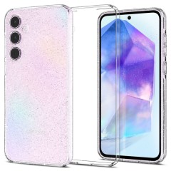 Huse pentru Samsung Galaxy A55 5G - Spigen Liquid Crystal Glitter - Crystal Quartz Huse pentru Samsung Galaxy A55 5G - Spigen Liquid Crystal Glitter - Crystal Quartz