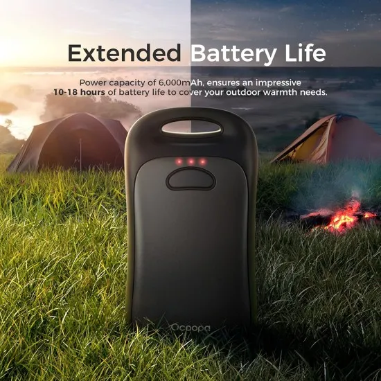 Incalzitoare de Maini, Type-C, IP45, Magnetic, with Strap, 2x 3000mAh - Ocoopa (UT3061-BK) - Black Incalzitoare de Maini, Type-C, IP45, Magnetic, with Strap, 2x 3000mAh - Ocoopa (UT3061-BK) - Black