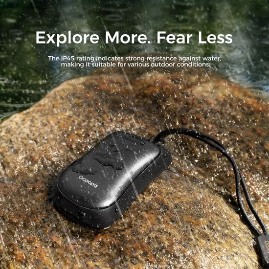 Incalzitoare de Maini, Type-C, IP45, Magnetic, with Strap, 2x 3000mAh - Ocoopa (UT3061-BK) - Black Incalzitoare de Maini, Type-C, IP45, Magnetic, with Strap, 2x 3000mAh - Ocoopa (UT3061-BK) - Black