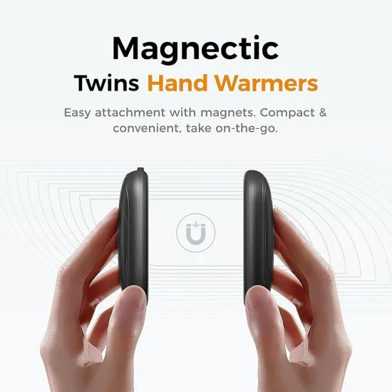 Incalzitoare pentru Maini, Type-C, Caldura Ajustabila, Design Magnetic, IP34, 2x 2000mAh - Ocoopa (UT3041-BLACK) - Black Incalzitoare pentru Maini, Type-C, Caldura Ajustabila, Design Magnetic, IP34, 2x 2000mAh - Ocoopa (UT3041-BLACK) - Black