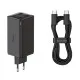 Incarcator 2x USB, 2x Type-C, 100W + Cablu Type-C, 100W, 20V, 5A, 1m - Baseus GaN6 Pro (P10162705112-00) - Black Incarcator 2x USB, 2x Type-C, 100W + Cablu Type-C, 100W, 20V, 5A, 1m - Baseus GaN6 Pro (P10162705112-00) - Black