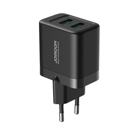 Incarcator 2x USB, Quick Charge, 2.4A, 12W - JoyRoom (JR-TCN01) - Black