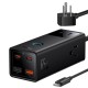 Incarcator 3xAC, 2xUSB, 2x Type-C, 65W, Cablu 100W - Baseus (PSLA020101) - Black Incarcator 3xAC, 2xUSB, 2x Type-C, 65W, Cablu 100W - Baseus (PSLA020101) - Black