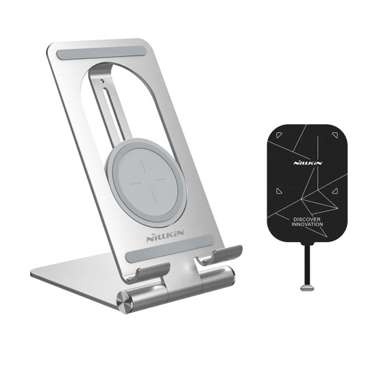 Incarcator + Adaptor Wireless  Fast Charging, 15W (set) - Nillkin - Silver