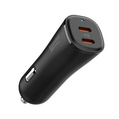 Incarcator Auto 2x Type-C Fast Charging 50W - Spigen Arcstation Essential (EV502) - Black Incarcator Auto 2x Type-C Fast Charging 50W - Spigen Arcstation Essential (EV502) - Black