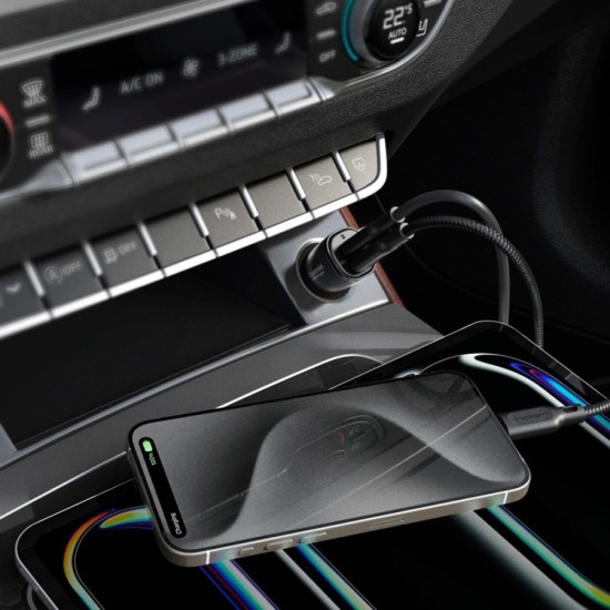 Incarcator Auto 2x Type-C Fast Charging 50W - Spigen Arcstation Essential (EV502) - Black Incarcator Auto 2x Type-C Fast Charging 50W - Spigen Arcstation Essential (EV502) - Black
