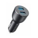 Incarcator Auto 2x USB, QC 3.0, 36W - Anker PowerDrive III (A2729G11) - Black