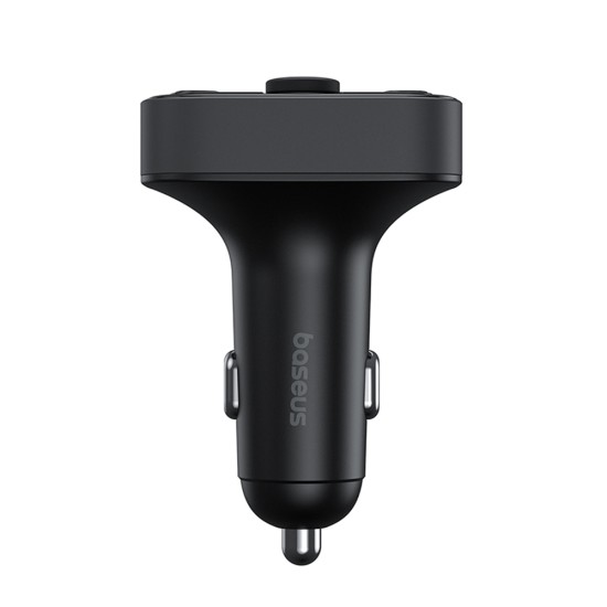 Incarcator Auto cu Modulator FM, USB, Type-C, 18W - Baseus S-09 Lite (C10762300113-00) - Cluster Black