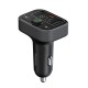 Incarcator Auto cu Modulator FM, USB, Type-C, 18W - Baseus S-09 Lite (C10762300113-00) - Cluster Black