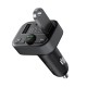 Incarcator Auto cu Modulator FM, USB, Type-C, 18W - Baseus S-09 Lite (C10762300113-00) - Cluster Black